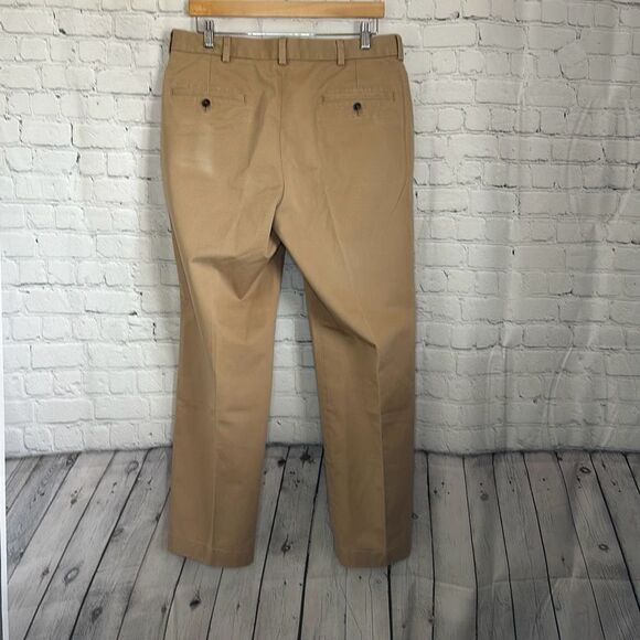 Brooks Brothers Advantage Chino Clark Brown Tan Pants size 35x30 Cotton LOOK - Picture 7 of 10